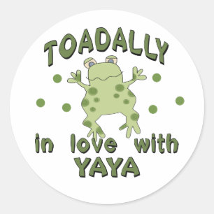 TOADALLY Love YaYa Frog Ronde Sticker