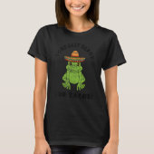 Toadally Ready voor tacos Toad Frog Pun Retro L T-shirt (Voorkant)