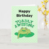 TOADly Geweldige Verjaardag Kaart (Gele Bloem)