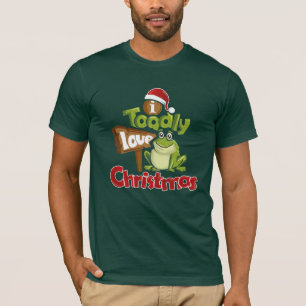 Toadly Love Christmas Funny Secret Santa Gift T-shirt