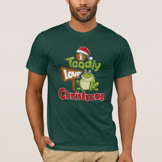 Toadly Love Christmas Funny Secret Santa Gift T-shirt (Voorkant)