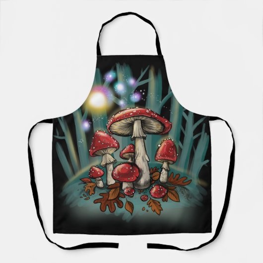 Toadspoelpaddenstoelen Schort (Voorkant)