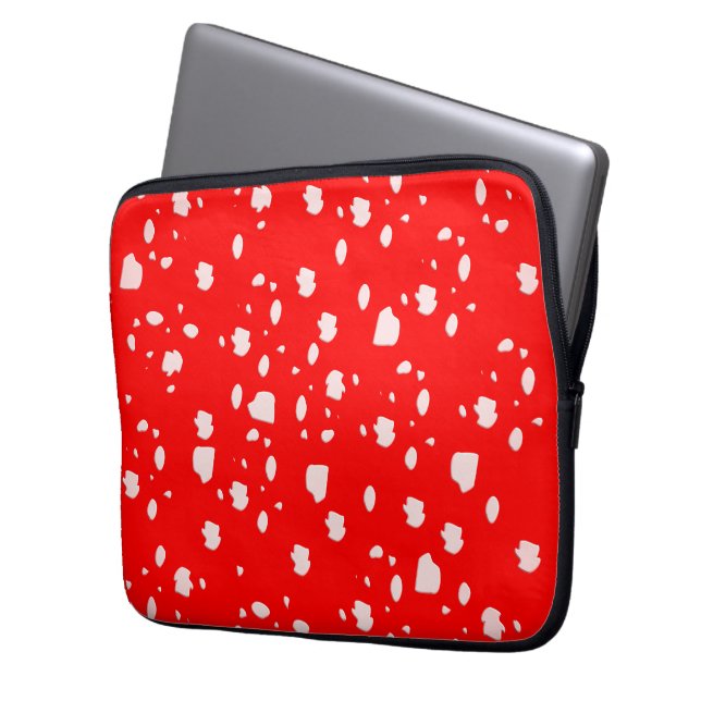 Toadstool art laptop sleeve (Voorkant Links)