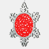 Toadstool art tin sneeuwvlok ornament (Rechts)