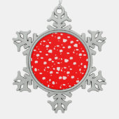 Toadstool art tin sneeuwvlok ornament (Voorkant)