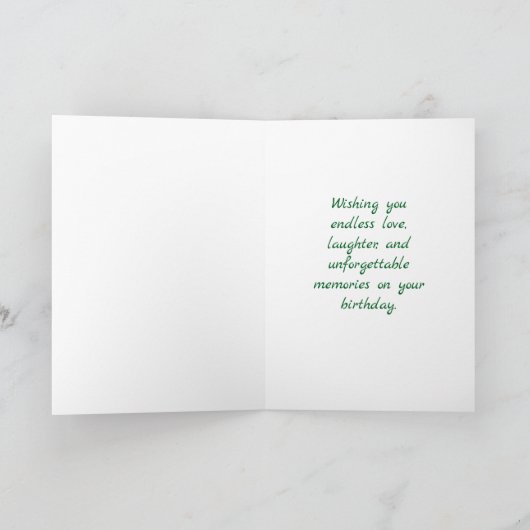 Toadstool Artsy Verjaardag Kaart (Binnen)