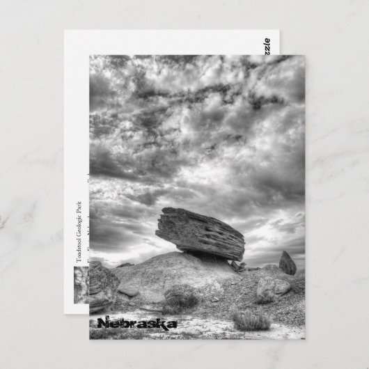 Toadstool Geologic Park, Nebraska Briefkaart (Voorkant / Achterkant)
