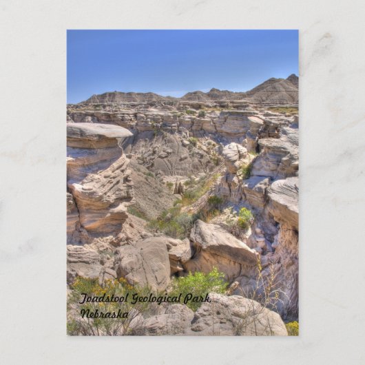 Toadstool Geological Park, Nebraska Briefkaart (Voorkant)