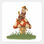 toadstool gnome sticker (Voorkant)