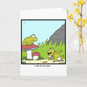 Toadstool Kaart (Gele Bloem)