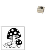 Toadstool paddenstoelen 2 rubberstempel (Gestempeld)