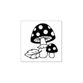 Toadstool paddenstoelen 2 rubberstempel (Afrduk)