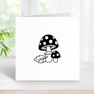 Toadstool paddenstoelen 2 rubberstempel