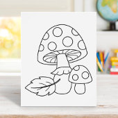 Toadstool paddenstoelen Kleurenpagina Poster