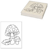 Toadstool paddenstoelen Kleurenpagina Rubberstempel (Gestempeld)