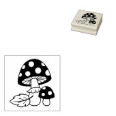 Toadstool paddenstoelen rubberstempel (Gestempeld)