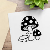 Toadstool paddenstoelen rubberstempel