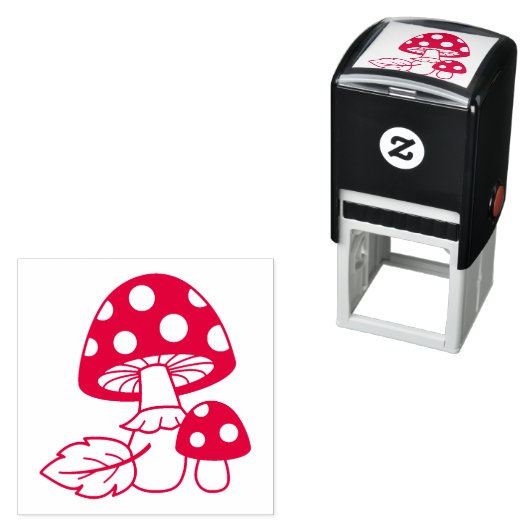 Toadstool paddenstoelen  zelfinktende stempel (In situ)