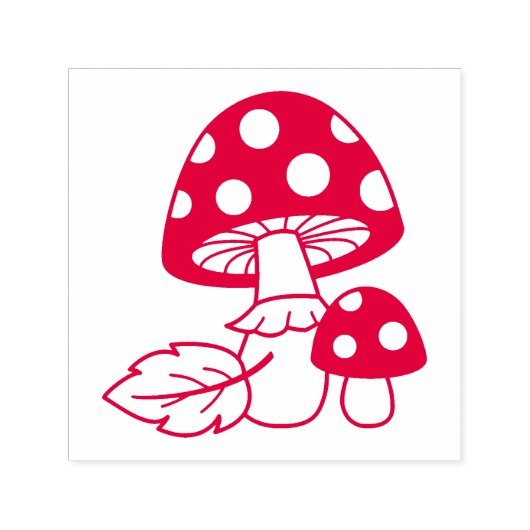 Toadstool paddenstoelen zelfinktende stempel (Design)