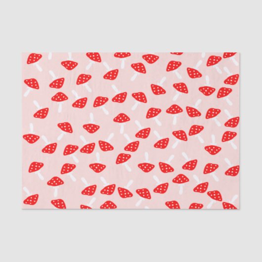 Toadstool-paddenstoelenpapier Tissuepapier (Voorkant)
