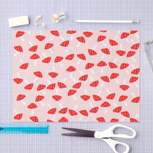 Toadstool-paddenstoelenpapier Tissuepapier (Craft)