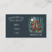 Toadstool paddestoelen~ visitekaartjes (Achterkant)