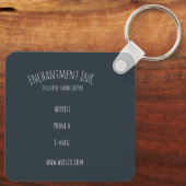 Toadstool paddestoelen~ visitekaartjes sleutelhanger (Achterkant)