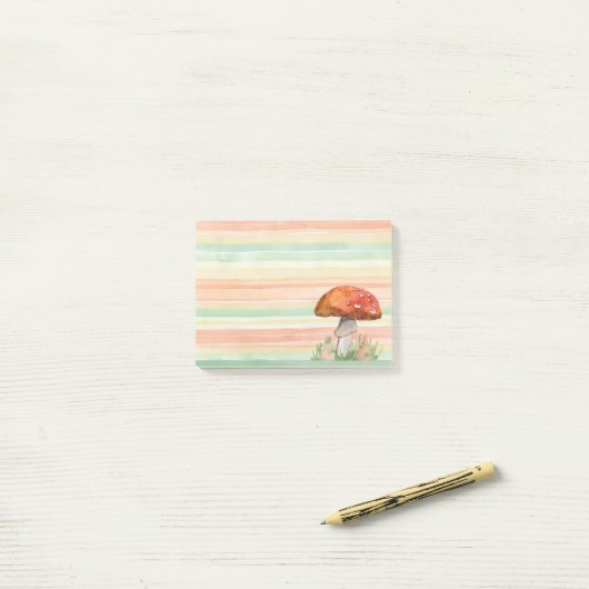 Toadstool Post-it® Notes (Op bureau)