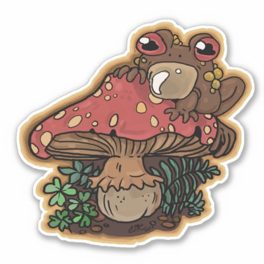 Toadstool Toad Sticker (Voorkant)