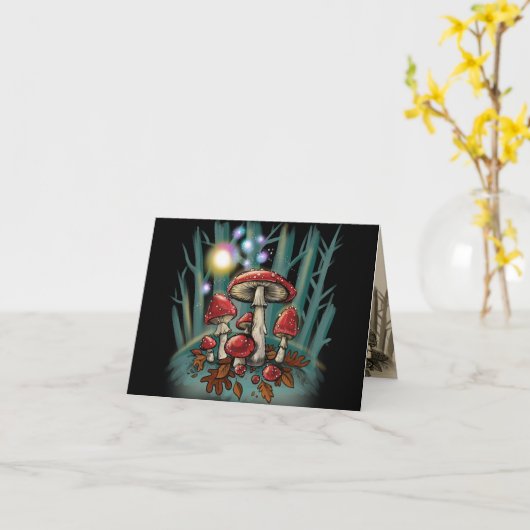 Toadstools~ notitiekaarten (Gele Bloem)