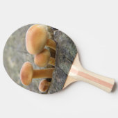 Toadstools op een boomstam pingpongpeddel tafeltennisbatje (Zijkant)