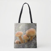 Toadstools op een Tree Trunk Canvas tas (Voorkant)