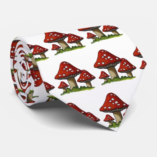 Toadstools, Whimsical, Fantasy: Oorspronkelijke il Stropdas (Opgerold)