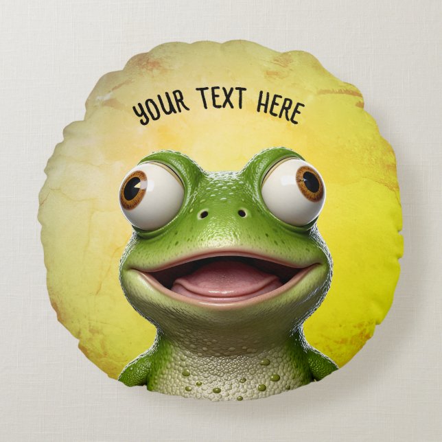 ToadTally Geweldige Rond Kussen (Voorkant)