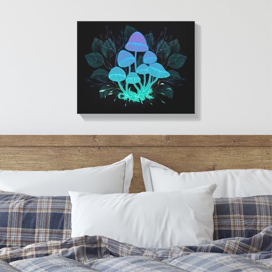 Toadvoorraad in Bushes Canvas Afdruk (Insitu (Slaapkamer))