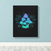 Toadvoorraad in Bushes Canvas Afdruk (Insitu (Houten vloer))