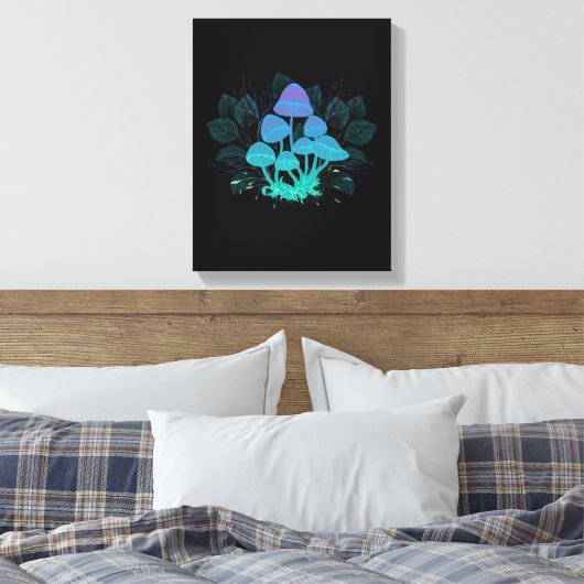 Toadvoorraad in Bushes Canvas Afdruk (Insitu (Slaapkamer))