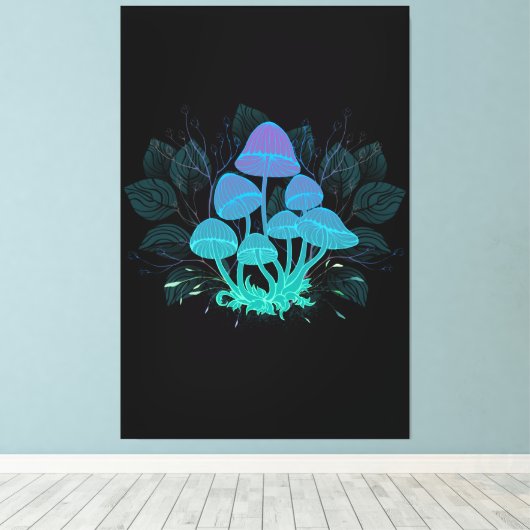 Toadvoorraad in Bushes Canvas Afdruk (Insitu (Houten vloer))