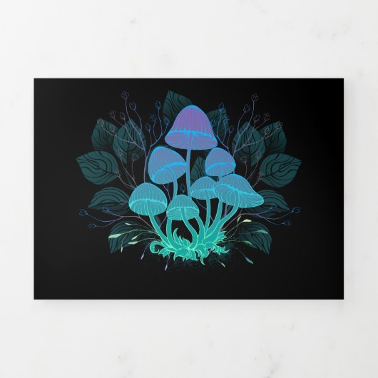 Toadvoorraad in Bushes Drieluik Wenskaart (Cover)