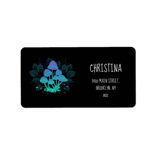 Toadvoorraad in Bushes Etiket (Voorkant)