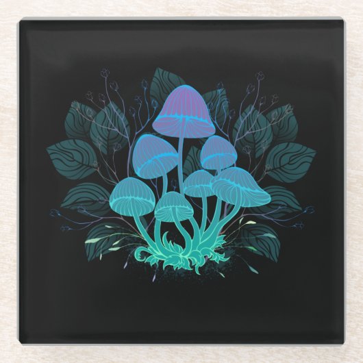 Toadvoorraad in Bushes Glazen Onderzetter (Voorkant)