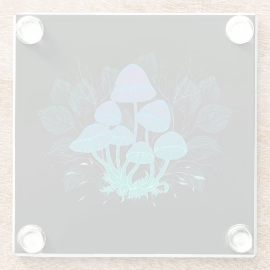 Toadvoorraad in Bushes Glazen Onderzetter (Achterkant)