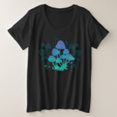 Toadvoorraad in Bushes Grote Maat T-shirt (Design voorkant)