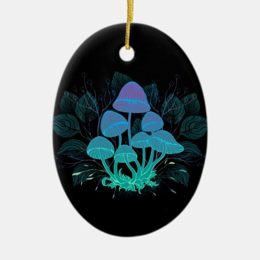 Toadvoorraad in Bushes Keramisch Ornament (Voorkant)