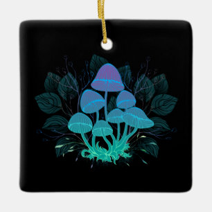 Toadvoorraad in Bushes Keramisch Ornament