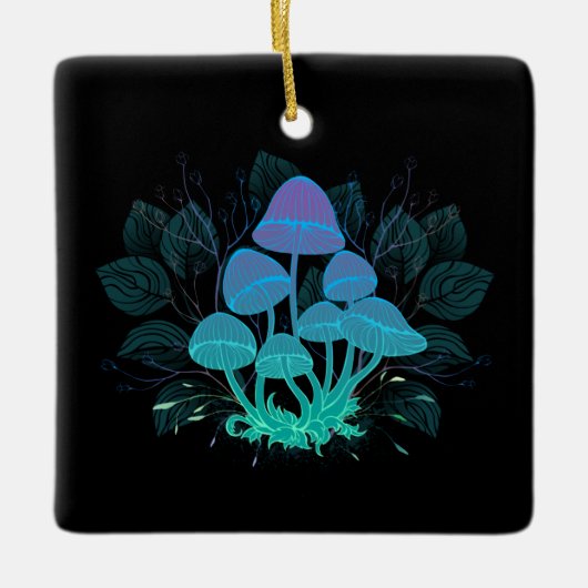 Toadvoorraad in Bushes Keramisch Ornament (Voorkant)