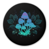 Toadvoorraad in Bushes Keramische Knop (Voorkant)