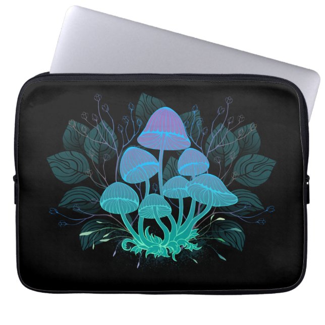 Toadvoorraad in Bushes Laptop Sleeve (Voorkant)