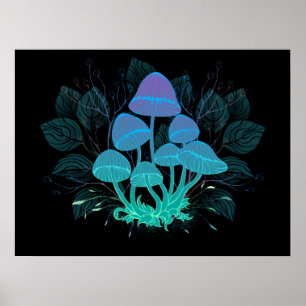 Toadvoorraad in Bushes Poster