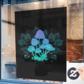 Toadvoorraad in Bushes Raamsticker (Cafe Raam)